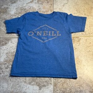 5/6. Set of 2 shirts. 1 O'Neill Kids Graphic Blue Tee, 1 Quicksilver Gently used